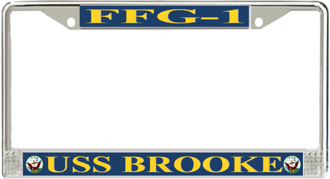 USS Brooke FFG-1 License Plate Frame