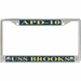 USS Brooks APD-10 License Plate Frame