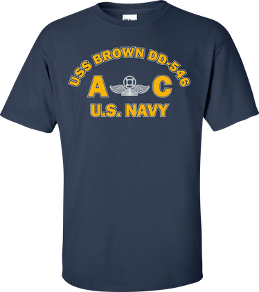 USS BROWN DD-546 Rate AC Air Traffic Controller T-Shirt