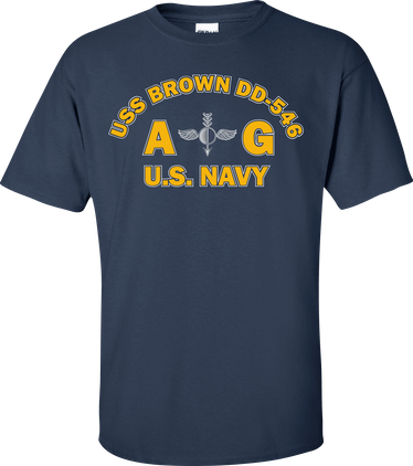 USS BROWN DD-546 Rate AG Aerographers Mate T-Shirt