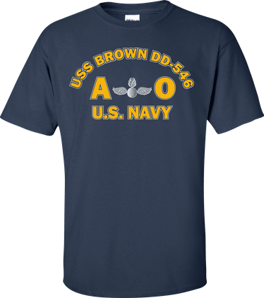 USS BROWN DD-546 Rate AO Aviation Ordnanceman T-Shirt