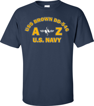 USS BROWN DD-546 Rate AZ Aviation Maintenance Administrationman T-Shirt