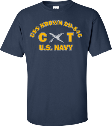 USS BROWN DD-546 Rate CT Cryptologic Technician T-Shirt