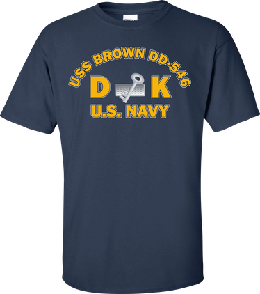 USS BROWN DD-546 Rate DK Disbursing Clerk T-Shirt
