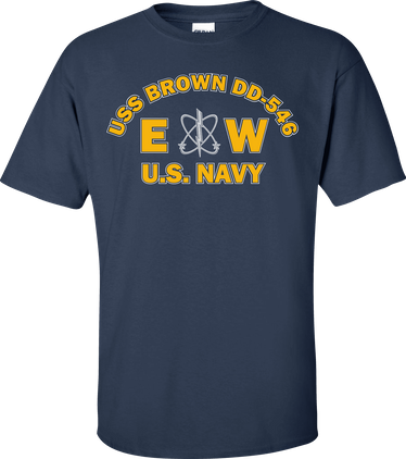 USS BROWN DD-546 Rate EW Electronics Warfare Technician T-Shirt