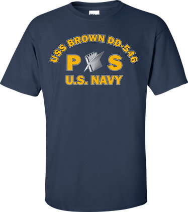 USS BROWN DD-546 Rate PS Personnelman T-Shirt