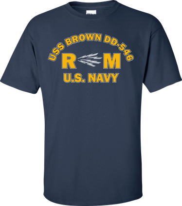 USS BROWN DD-546 Rate RM Radioman T-Shirt