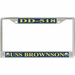 USS Brownson DD-518 License Plate Frame