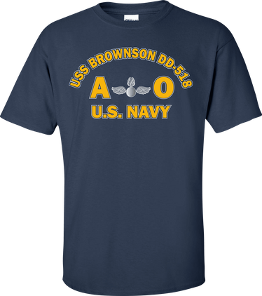 USS BROWNSON DD-518 Rate AO Aviation Ordnanceman T-Shirt