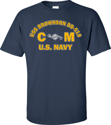 USS BROWNSON DD-518 Rate CM Construction Mechanic T-Shirt