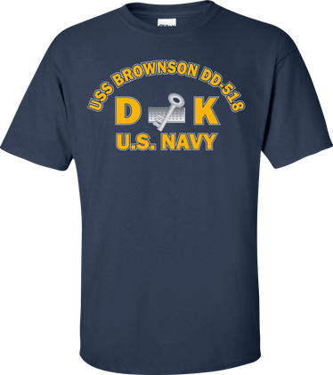 USS BROWNSON DD-518 Rate DK Disbursing Clerk T-Shirt