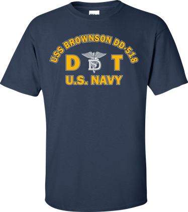 USS BROWNSON DD-518 Rate DT Dental Technician T-Shirt