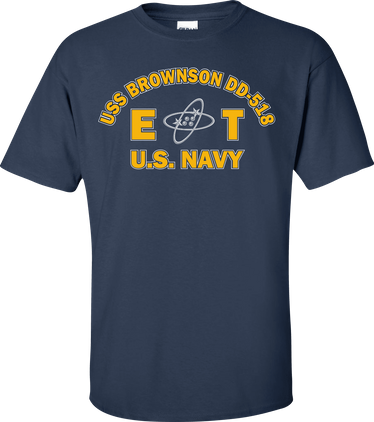 USS BROWNSON DD-518 Rate ET Electronics Technician T-Shirt