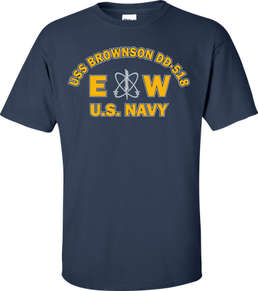 USS BROWNSON DD-518 Rate EW Electronics Warfare Technician T-Shirt