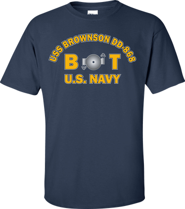 USS BROWNSON DD-868 Rate BT Boiler Technician T-Shirt