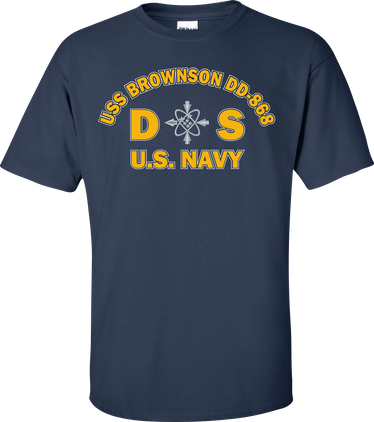 USS BROWNSON DD-868 Rate DS Data Systems Technician T-Shirt