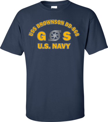 USS BROWNSON DD-868 Rate GS Gas Turbine System Technician T-Shirt