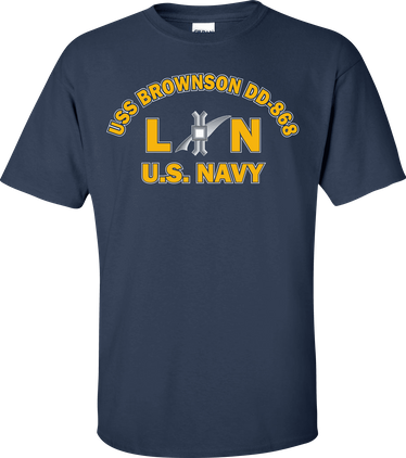 USS BROWNSON DD-868 Rate LN Legalman T-Shirt