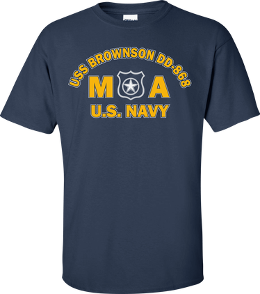 USS BROWNSON DD-868 Rate MA Master At Arms T-Shirt