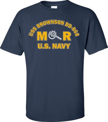 USS BROWNSON DD-868 Rate MR Machinery Repairman T-Shirt