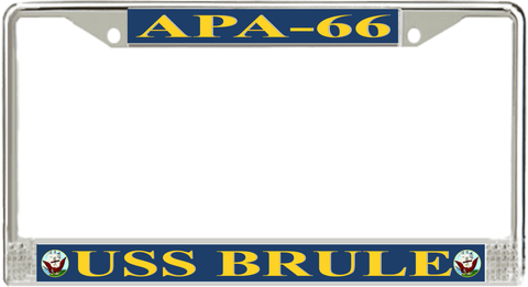 USS Brule APA-66 License Plate Frame