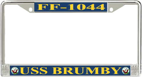 USS Brumby FF-1044 License Plate Frame