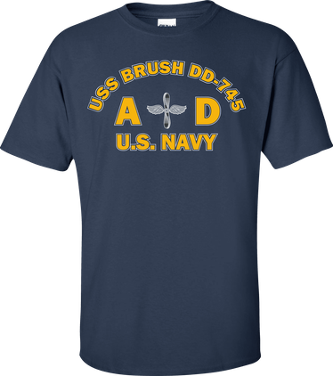 USS BRUSH DD-745 Rate AD Aviation Machinist Mate T-Shirt
