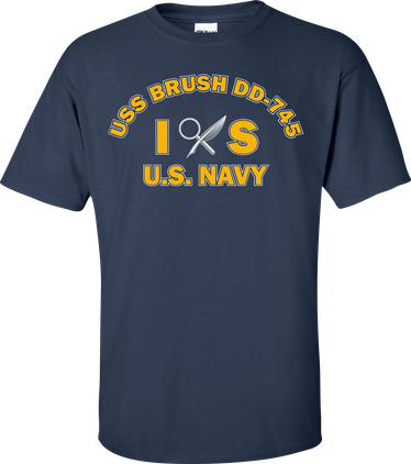 USS BRUSH DD-745 Rate IS Intelligence Specialist T-Shirt