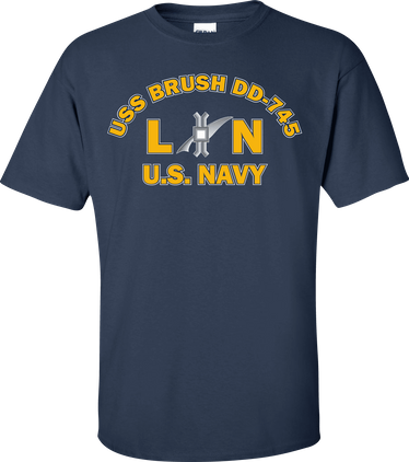 USS BRUSH DD-745 Rate LN Legalman T-Shirt