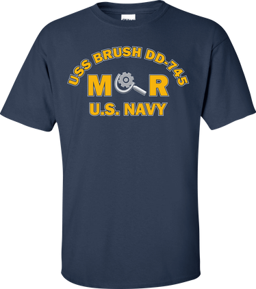 USS BRUSH DD-745 Rate MR Machinery Repairman T-Shirt