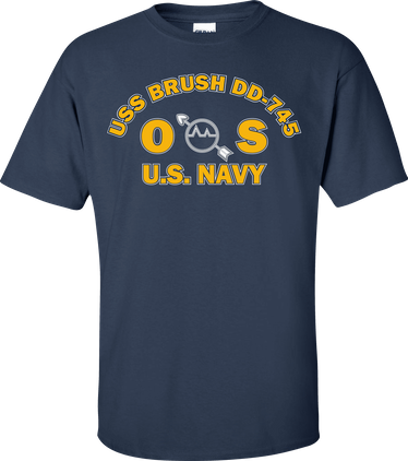 USS BRUSH DD-745 Rate OS Operations Specialist T-Shirt