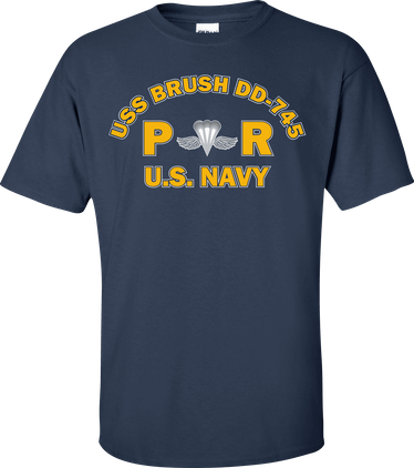 USS BRUSH DD-745 Rate PR Aircrew Survival Equipmentman T-Shirt