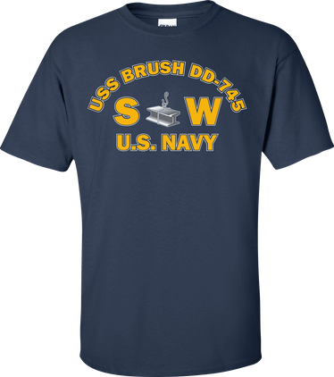 USS BRUSH DD-745 Rate SW Steelworker T-Shirt
