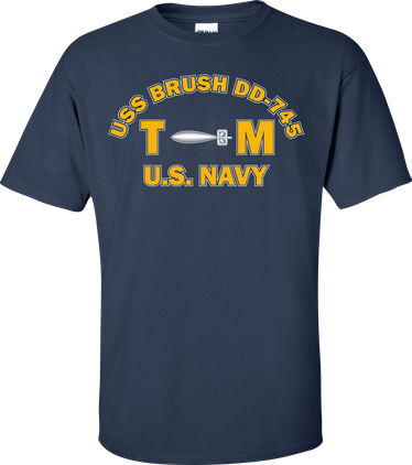 USS BRUSH DD-745 Rate TM Torpedomans Mate T-Shirt