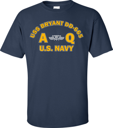 USS BRYANT DD-665 Rate AQ Aviation Fire Control Technician T-Shirt