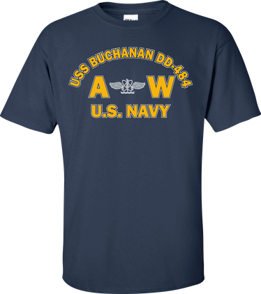USS BUCHANAN DD-484 Rate AW Aviation Antisubmarine War Operator T-Shirt