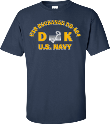 USS BUCHANAN DD-484 Rate DK Disbursing Clerk T-Shirt
