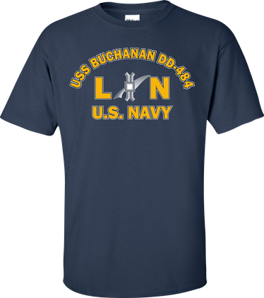 USS BUCHANAN DD-484 Rate LN Legalman T-Shirt