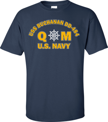 USS BUCHANAN DD-484 Rate QM Quartermaster T-Shirt
