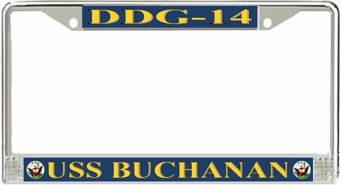 USS Buchanan DDG-14 License Plate Frame