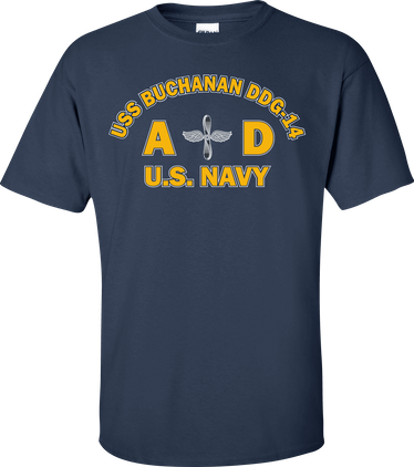 USS BUCHANAN DDG-14 Rate AD Aviation Machinist Mate T-Shirt