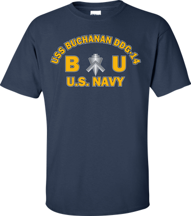 USS BUCHANAN DDG-14 Rate BU Builder T-Shirt
