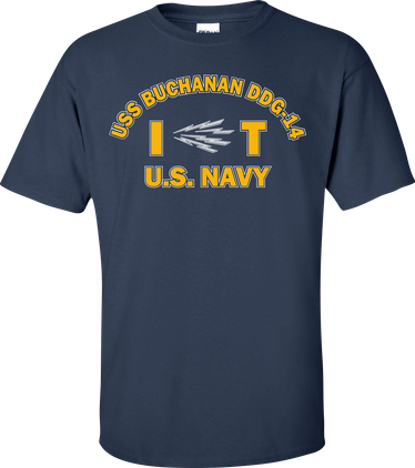 USS BUCHANAN DDG-14 Rate IT Information Systems Technician T-Shirt