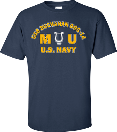 USS BUCHANAN DDG-14 Rate MU Musician T-Shirt