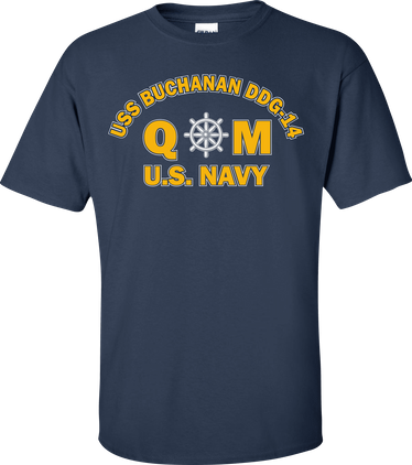 USS BUCHANAN DDG-14 Rate QM Quartermaster T-Shirt