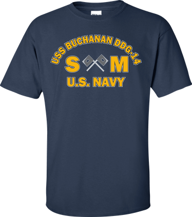 USS BUCHANAN DDG-14 Rate SM Signalman T-Shirt