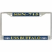 USS Buffalo SSN-715 License Plate Frame