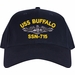USS Buffalo SSN-715 with Dolphins Custom Embroidered Cap