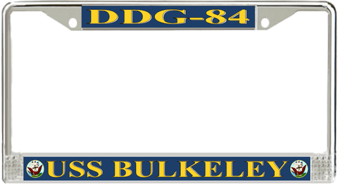 USS Bulkeley DDG-84 License Plate Frame
