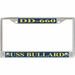 USS Bullard DD-660 License Plate Frame
